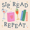 Sip Read Repeat Cocktail Napkins