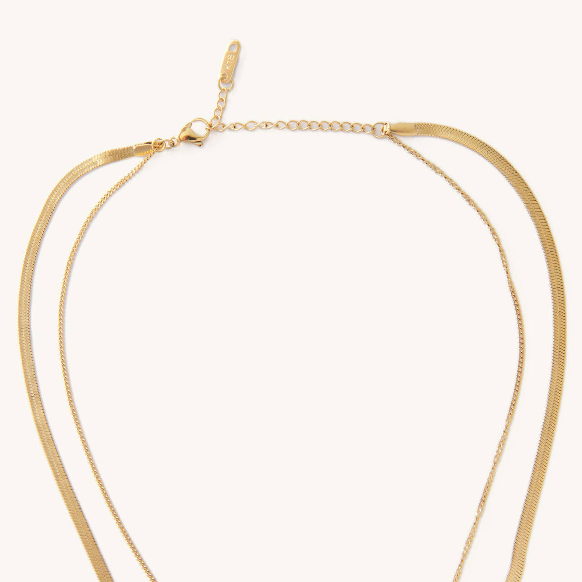 Juliana Emerald Double Chain Necklace