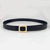 Faux Leather Square Buckle Belt