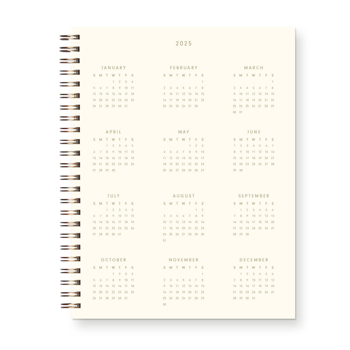 2025 Framed Floral Dated Weekly Planner