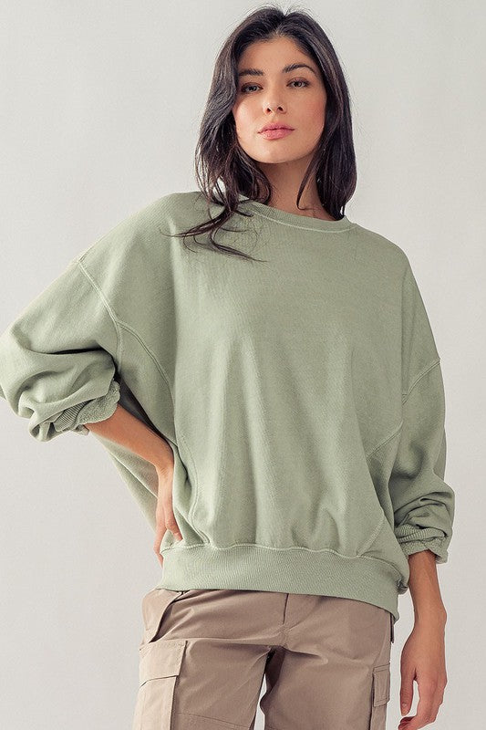 Organic Pigment Washed Sweatshirt