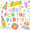 Here For The Party Cocktail Napkins