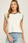 Elise Contrast Sweater Vest