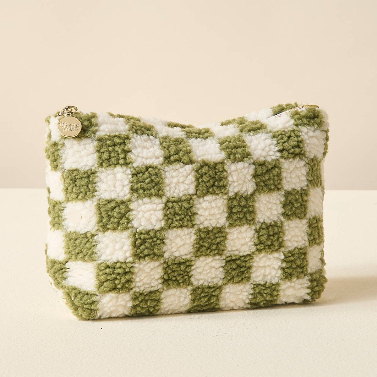 Checker Teddy Pouch