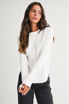 Monica Thermal Knit Long Sleeve Top