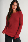 Monica Thermal Knit Long Sleeve Top