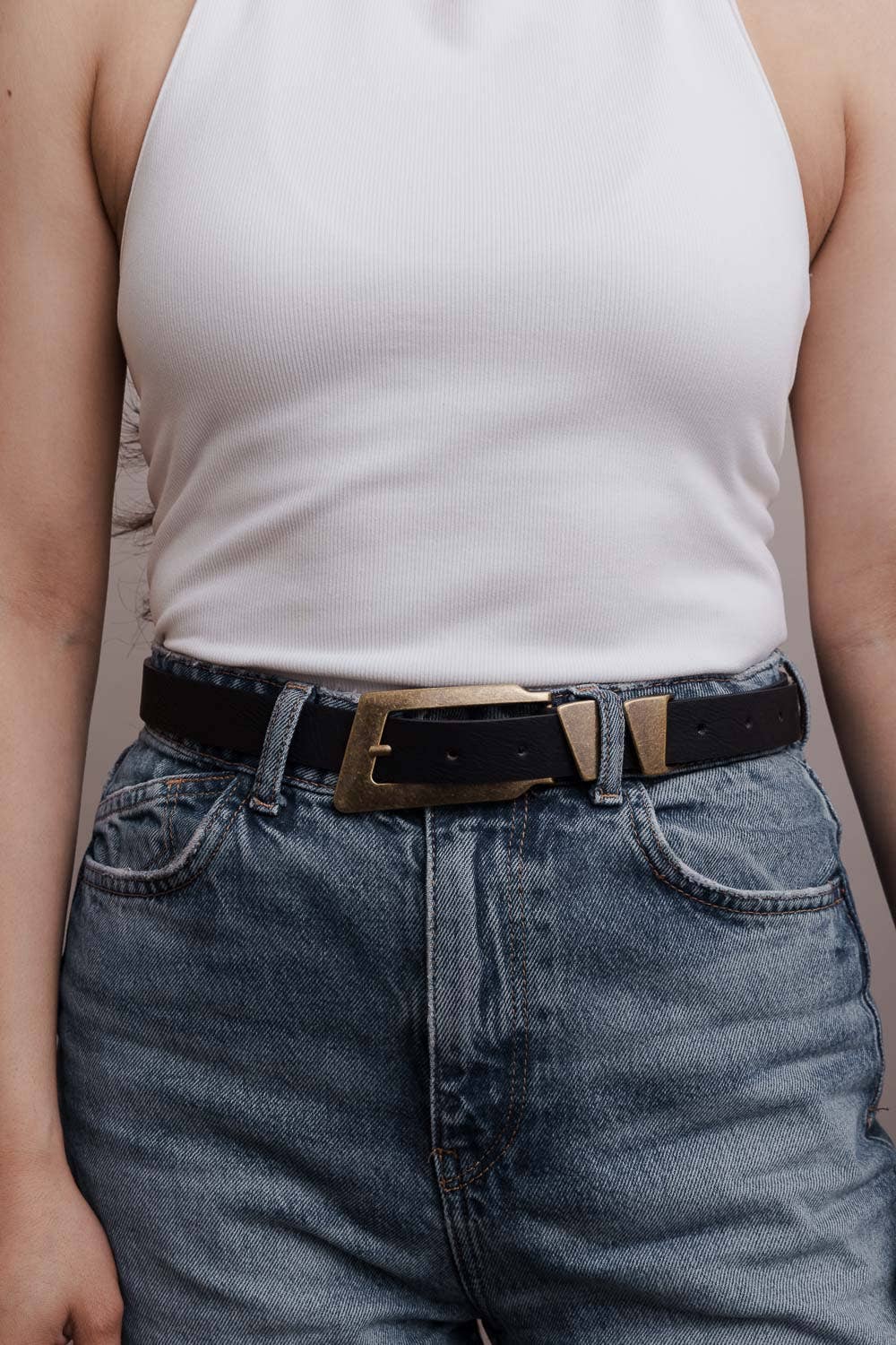 Rectangular Buckle Belt