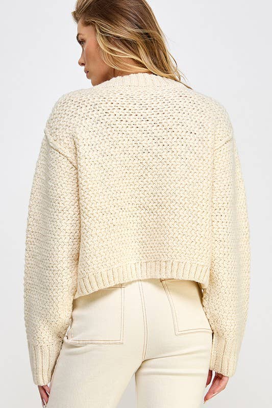 Textured Knit Sweater