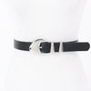 Faux Leather Multi Metal Buckle Belt