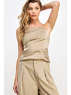 Nicole Satin Tube Top