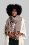 Speckle Frayed Border Scarf