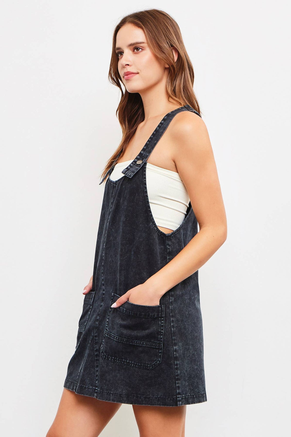 Denim Overall Dress