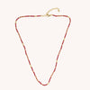Ruby Mini Beaded Necklace