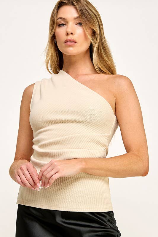 Asymmetric Ribbed Top