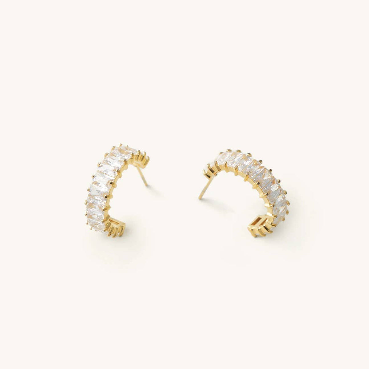 Crystal Shimmer Hoops