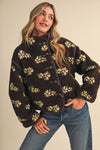 Sophie Floral Sherpa Jacket