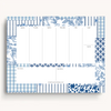 Coastal Patchwork Weekly Planner Notepad