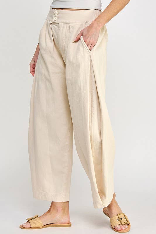 Tailored Wide Leg Pants