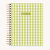 Green Gingham Undated Planner