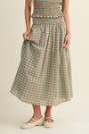 Laura Smocked Midi Skirt