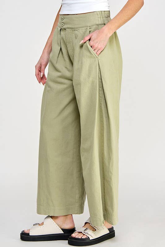 Tailored Wide Leg Pants