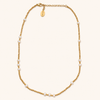 Lola Pearl Gold Bead Necklace