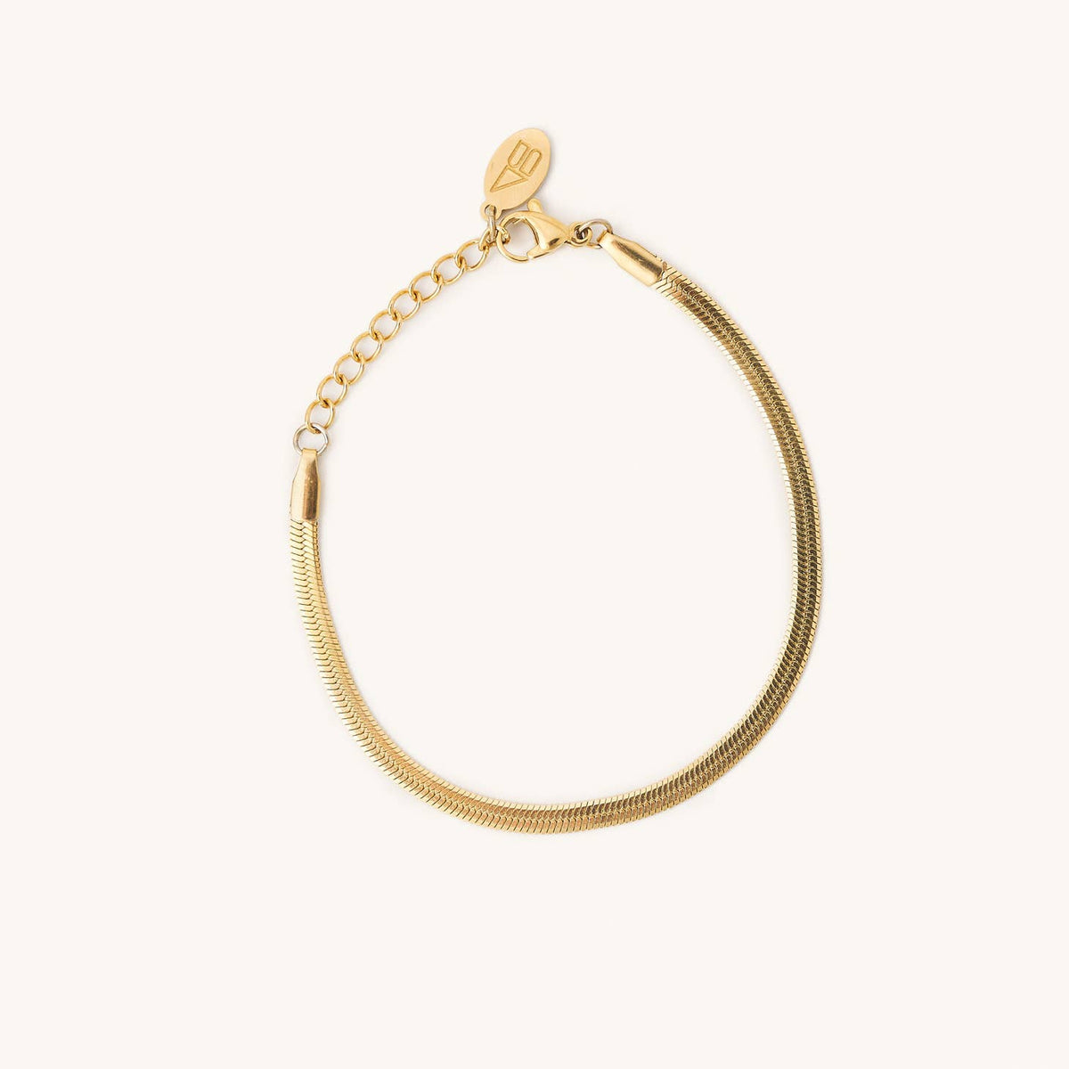 Gold Herringbone Bracelet