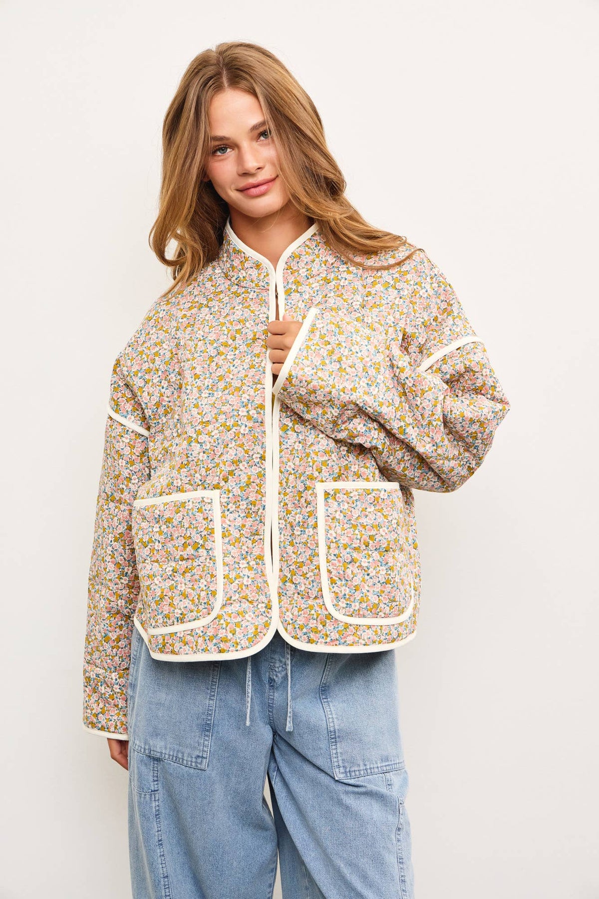 Daisy Printed Quilt Jacket