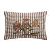 Harvest Flower Embroidered Pillow