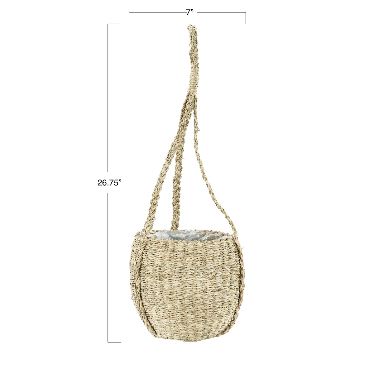 Hanging Seagrass Basket Planter