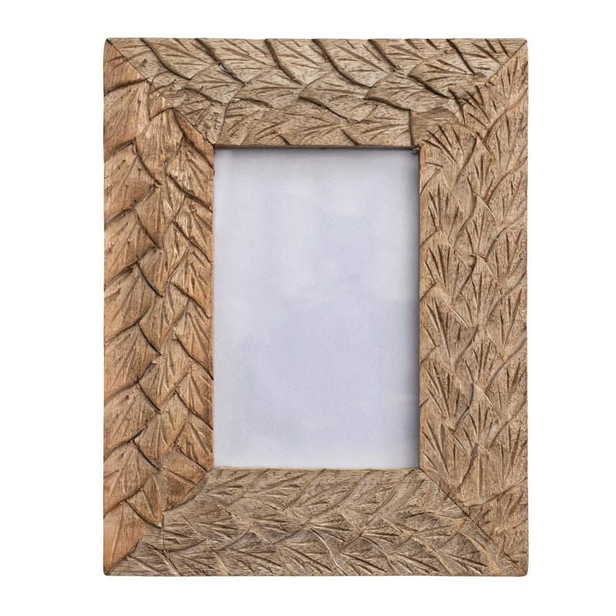 Hand-Carved Mango Wood Frame