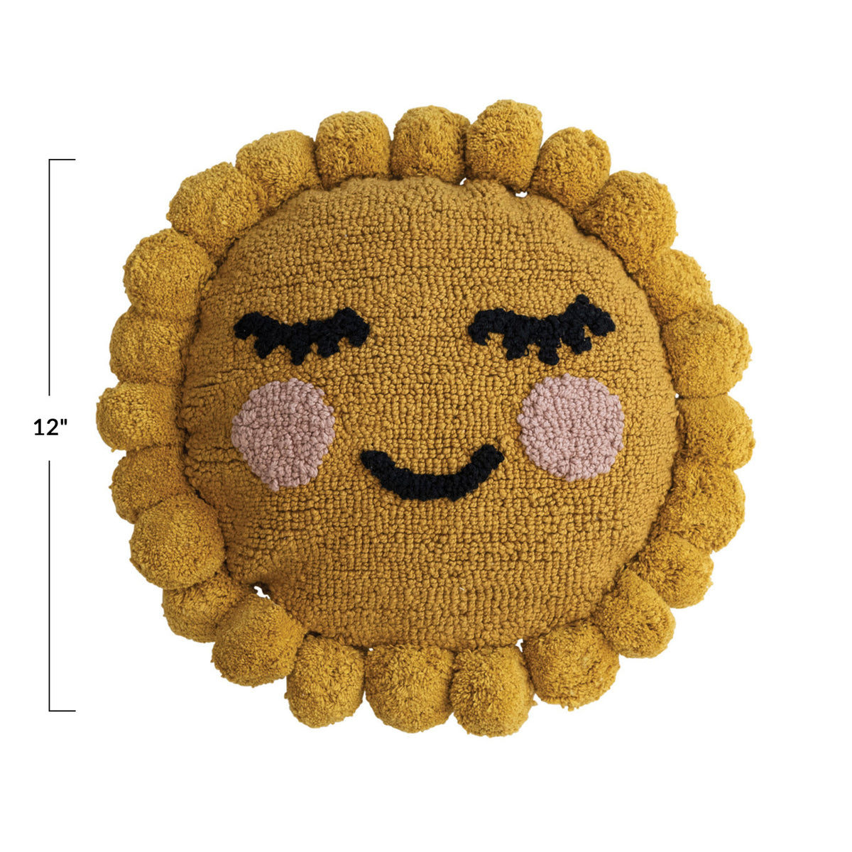 Tufted Sun Shaped Pillow