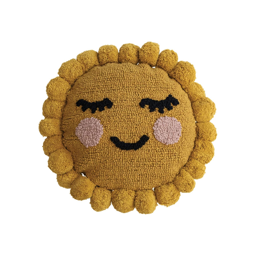 Tufted Sun Shaped Pillow