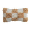 Checkered Shag Mini Lumbar Pillow