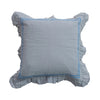 Embroider Bordered Ruffle Pillow
