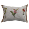 Floral Stem Embroidered Pillow