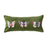 Butterfly Embroidered Lumbar Pillow