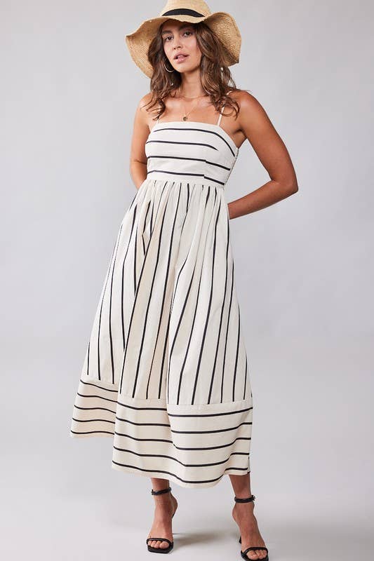 Wildflower Striped Maxi Dress