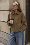 Stella Faux Suede Utility Jacket