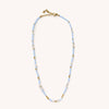 Lucid Blue Mini Beaded Necklace