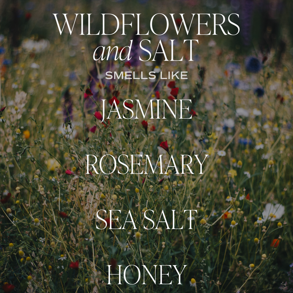 Wildflowers &amp; Salt Soy Candle