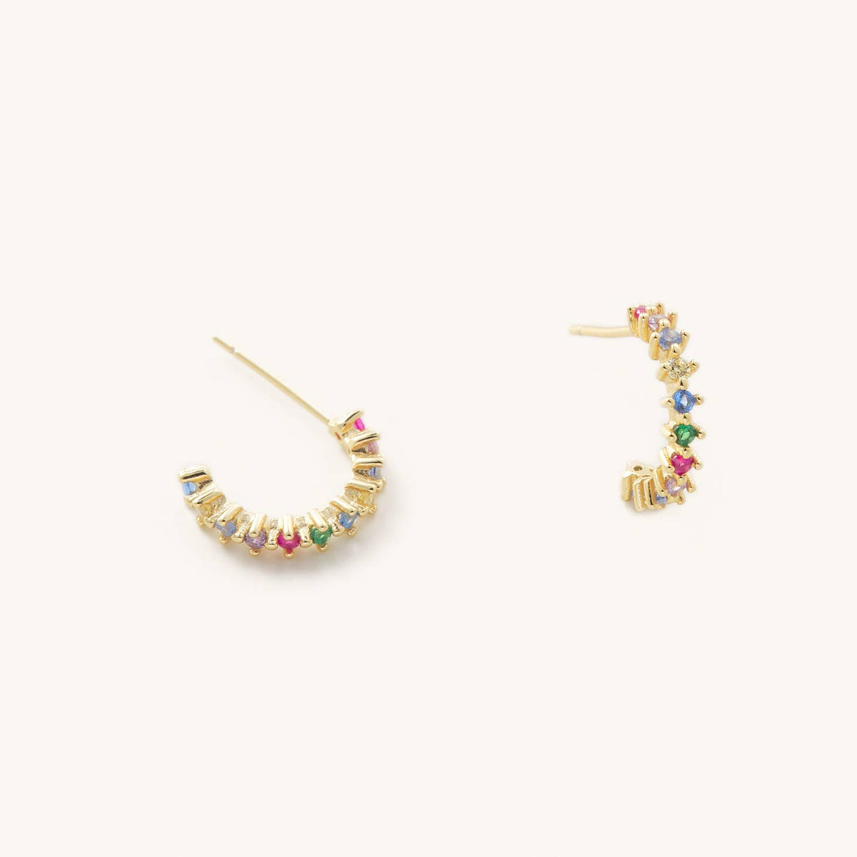 Josie Rainbow Gem Hoops