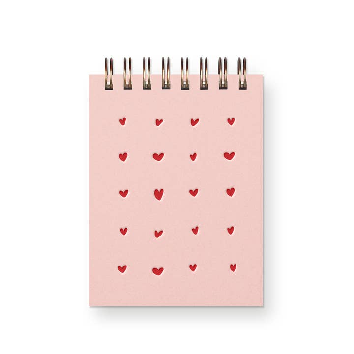 Heart Grid Mini Jotter