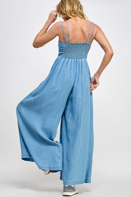 Strappy Wide Leg Jumpsuit