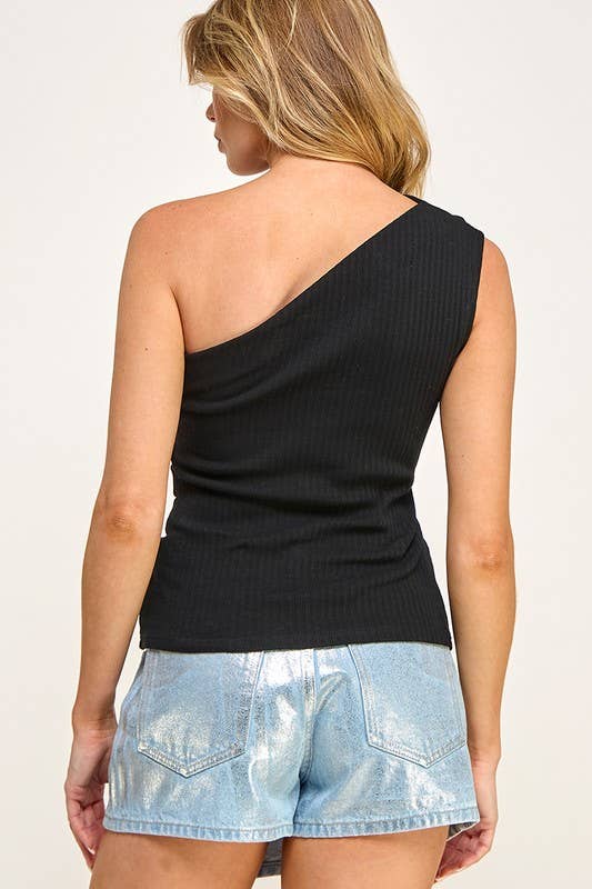 Asymmetric Ribbed Top