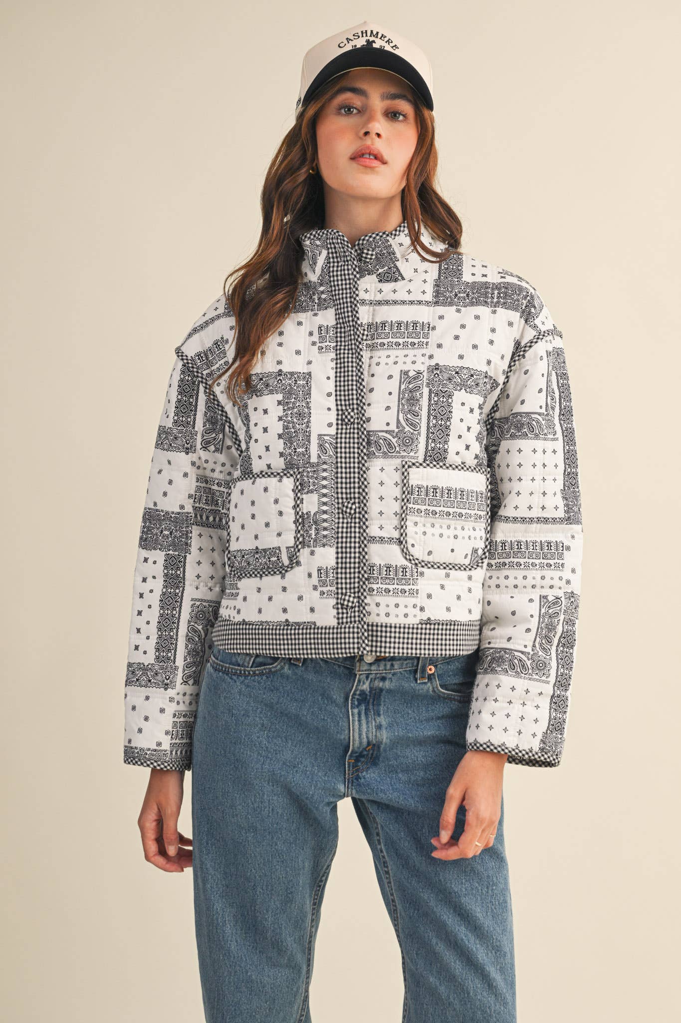Allie Bandana Quilted Jacket – Ivy Boutique