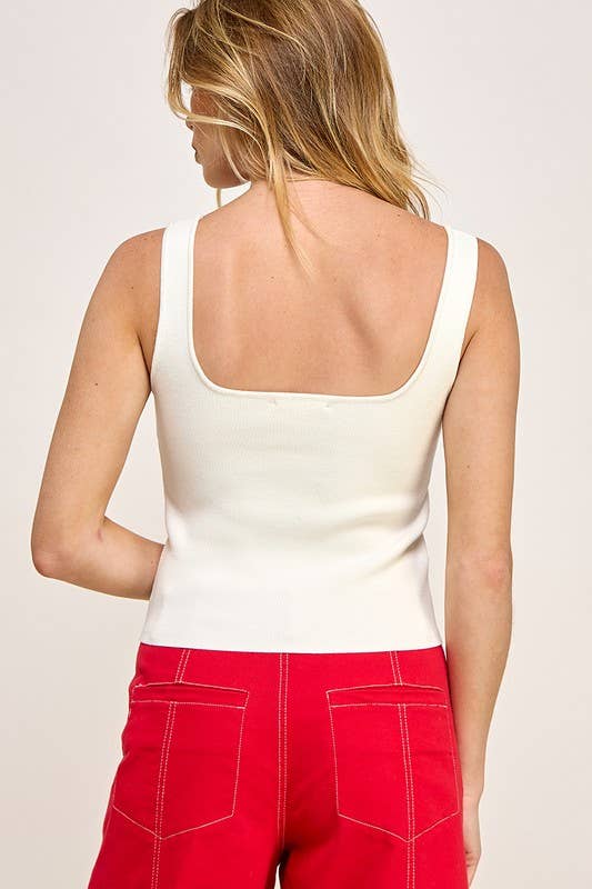 Square Sweetheart Tank Top