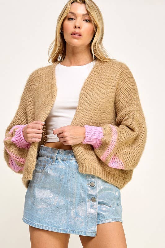 Chunky Drop Shoulder Cardigan