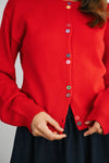Kari Rainbow Button Cardigan