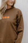 Pumpkin Embroidered Sweatshirt